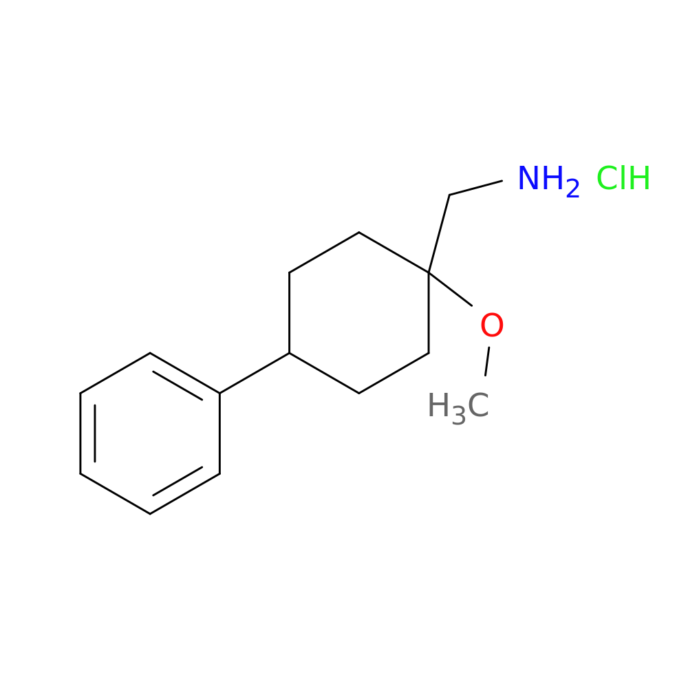 (1-Methoxy-4-phenylcyclohexyl)methanamine hydrochloride