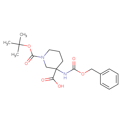 3-(((benzyloxy)carbonyl)amino)-1-(tert-butoxycarbonyl)piperidine-3-carboxylic acid