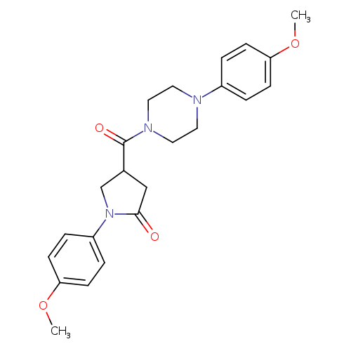 1-(4-methoxyphenyl)-4-[4-(4-methoxyphenyl)piperazine-1-carbonyl]pyrrolidin-2-one