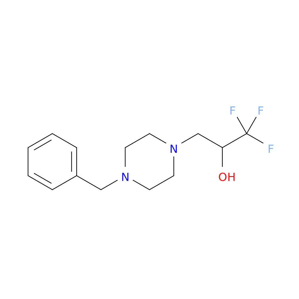 3-(4-benzyl-1-piperazinyl)-1,1,1-trifluoro-2-propanol