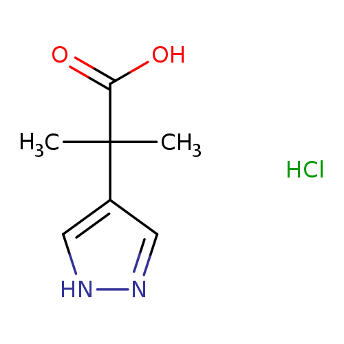 2-methyl-2-(1H-pyrazol-4-yl)propanoicacidhydrochloride