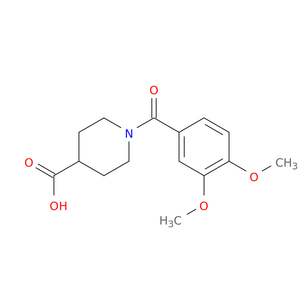 1-(3,4-Dimethoxybenzoyl)piperidine-4-carboxylic acid