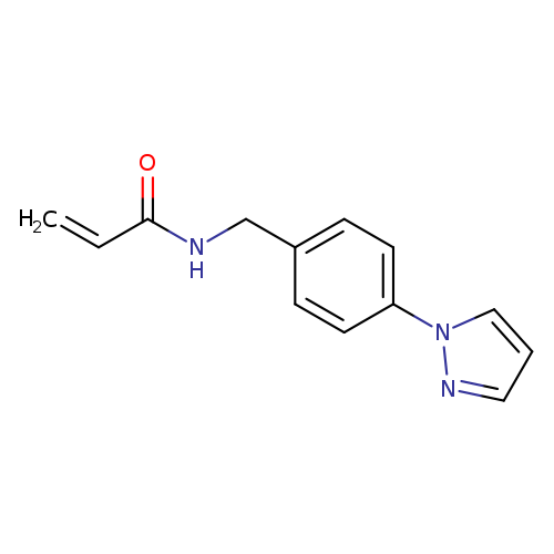 N-{[4-(1H-pyrazol-1-yl)phenyl]methyl}prop-2-enamide