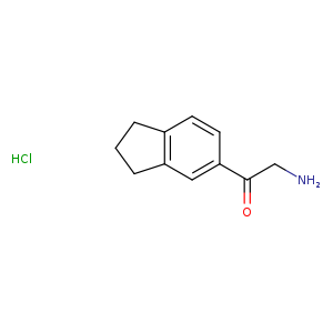 2-amino-1-(2,3-dihydro-1H-inden-5-yl)ethan-1-one hydrochloride