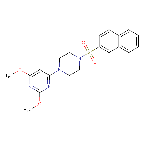 2,4-dimethoxy-6-[4-(naphthalene-2-sulfonyl)piperazin-1-yl]pyrimidine