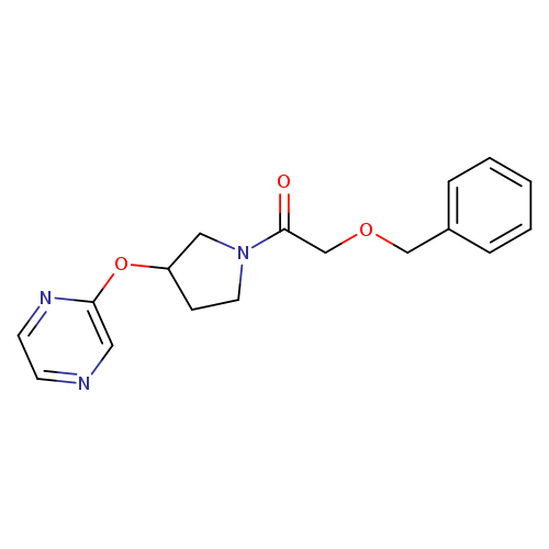 2-(benzyloxy)-1-[3-(pyrazin-2-yloxy)pyrrolidin-1-yl]ethan-1-one