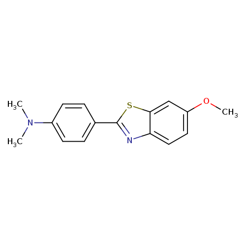 Benzenamine, 4-(6-methoxy-2-benzothiazolyl)-N,N-dimethyl-