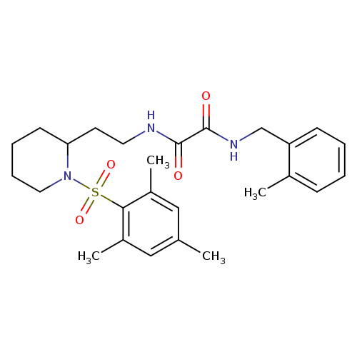 N'-[(2-methylphenyl)methyl]-N-{2-[1-(2,4,6-trimethylbenzenesulfonyl)piperidin-2-yl]ethyl}ethanediamide