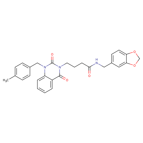 N-[(2H-1,3-benzodioxol-5-yl)methyl]-4-{1-[(4-methylphenyl)methyl]-2,4-dioxo-1,2,3,4-tetrahydroquinazolin-3-yl}butanamide
