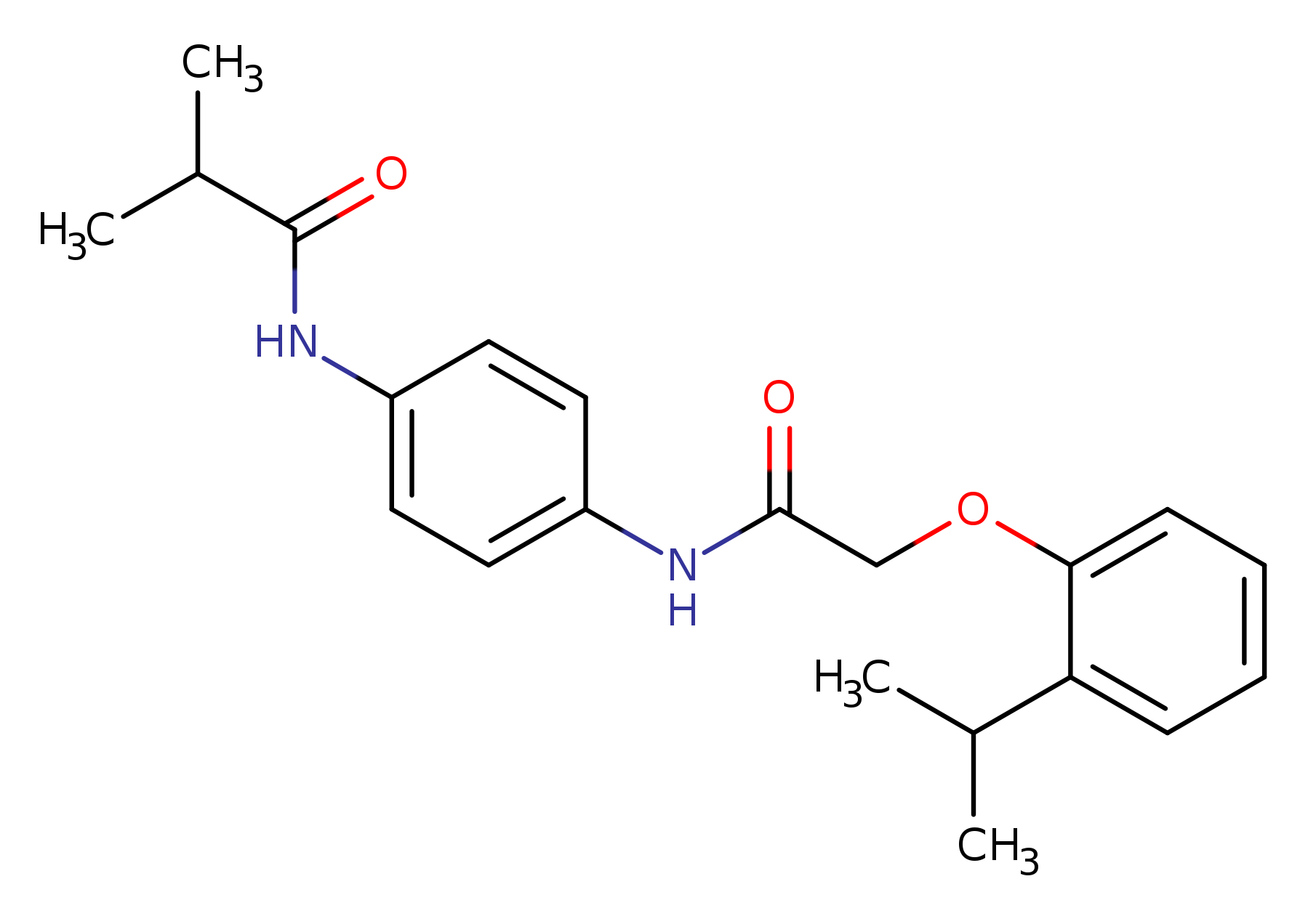 N-(4-{[(2-isopropylphenoxy)acetyl]amino}phenyl)-2-methylpropanamide