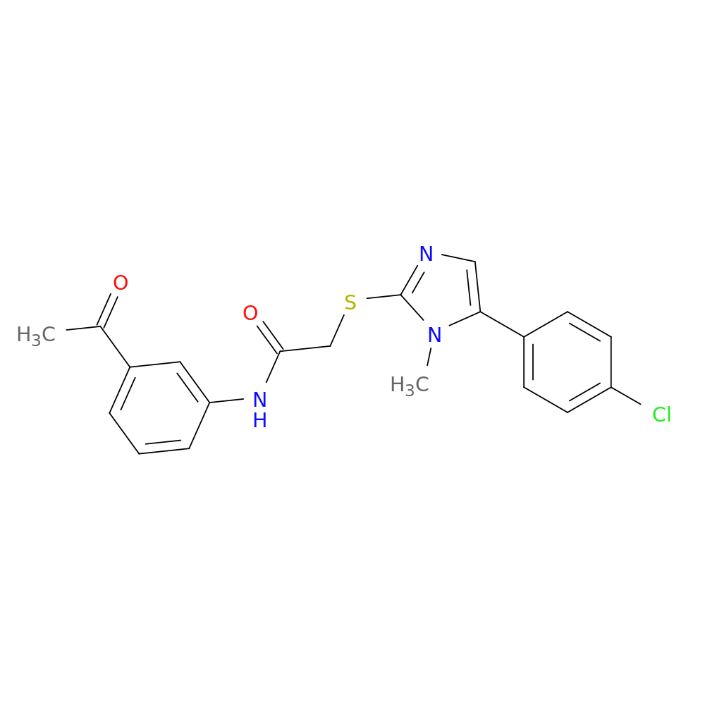 N-(3-acetylphenyl)-2-{[5-(4-chlorophenyl)-1-methyl-1H-imidazol-2-yl]sulfanyl}acetamide
