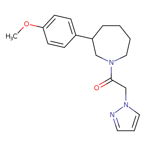 1-[3-(4-methoxyphenyl)azepan-1-yl]-2-(1H-pyrazol-1-yl)ethan-1-one