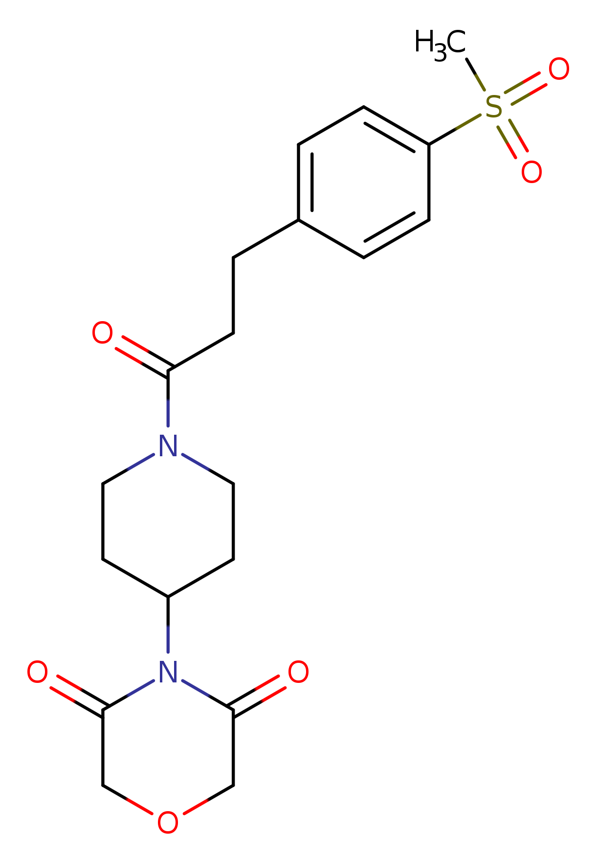4-{1-[3-(4-methanesulfonylphenyl)propanoyl]piperidin-4-yl}morpholine-3,5-dione