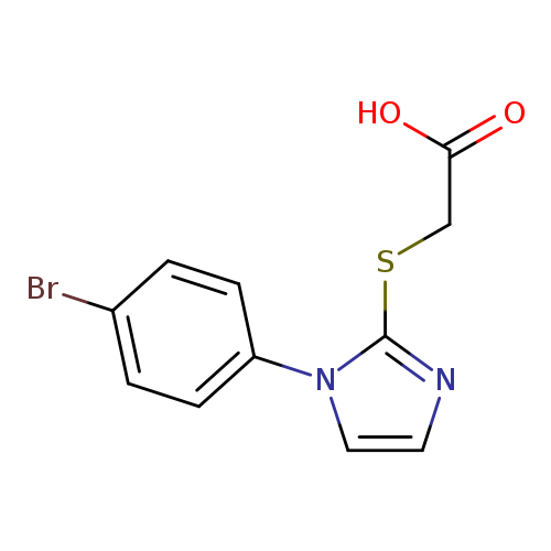 2-{[1-(4-bromophenyl)-1H-imidazol-2-yl]sulfanyl}acetic acid