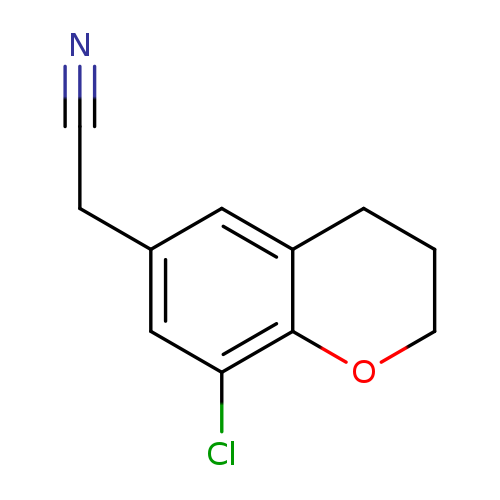 2-(8-chloro-3,4-dihydro-2H-1-benzopyran-6-yl)acetonitrile