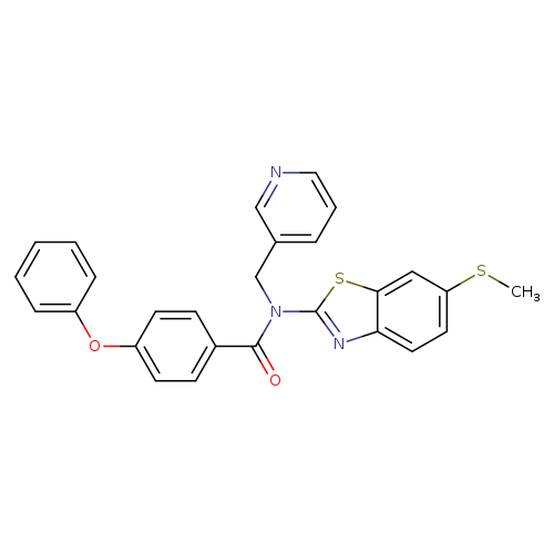 N-[6-(methylsulfanyl)-1,3-benzothiazol-2-yl]-4-phenoxy-N-[(pyridin-3-yl)methyl]benzamide
