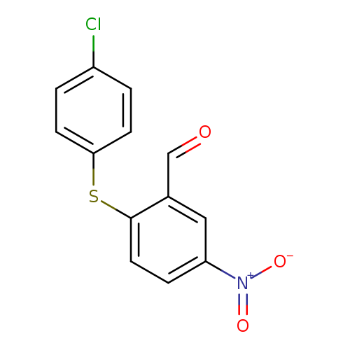 2-((4-Chlorophenyl)thio)-5-nitrobenzaldehyde