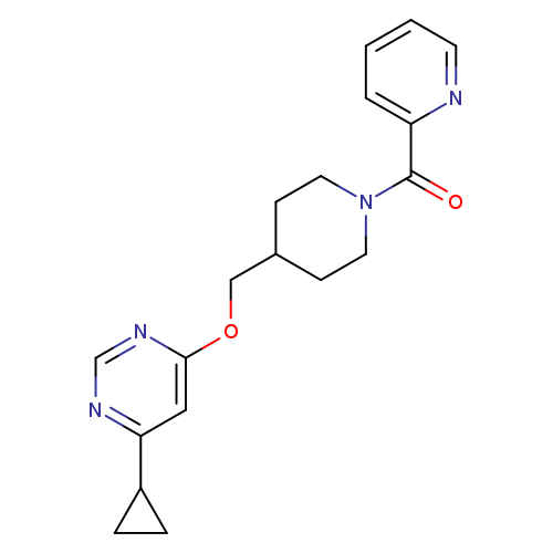 4-cyclopropyl-6-{[1-(pyridine-2-carbonyl)piperidin-4-yl]methoxy}pyrimidine