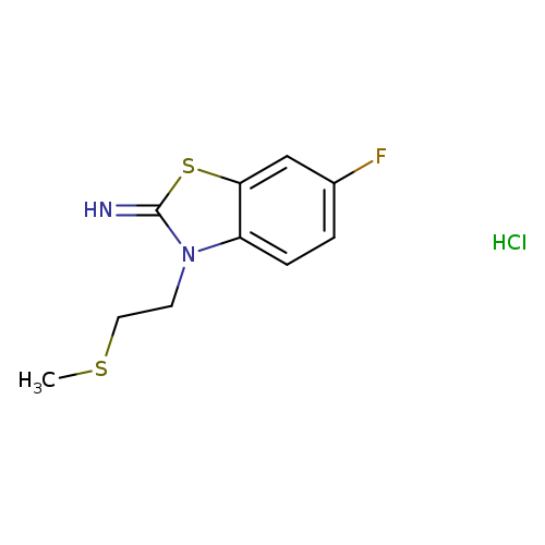 6-fluoro-3-(2-(methylthio)ethyl)benzo[d]thiazol-2(3H)-imine hydrochloride