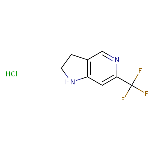 6-(trifluoromethyl)-1H,2H,3H-pyrrolo[3,2-c]pyridinehydrochloride