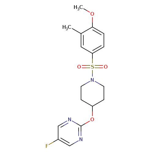 5-fluoro-2-{[1-(4-methoxy-3-methylbenzenesulfonyl)piperidin-4-yl]oxy}pyrimidine
