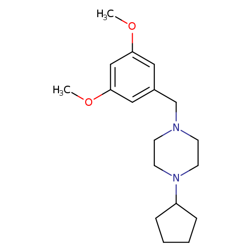 1-cyclopentyl-4-[(3,5-dimethoxyphenyl)methyl]piperazine