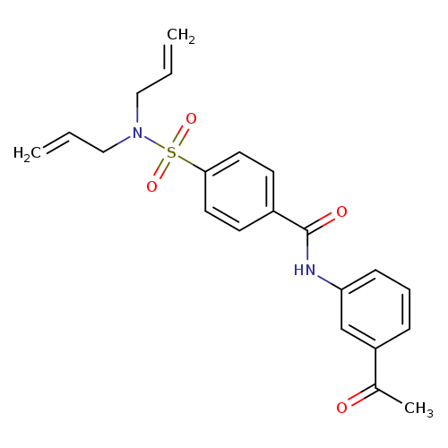 N-(3-acetylphenyl)-4-[bis(prop-2-en-1-yl)sulfamoyl]benzamide