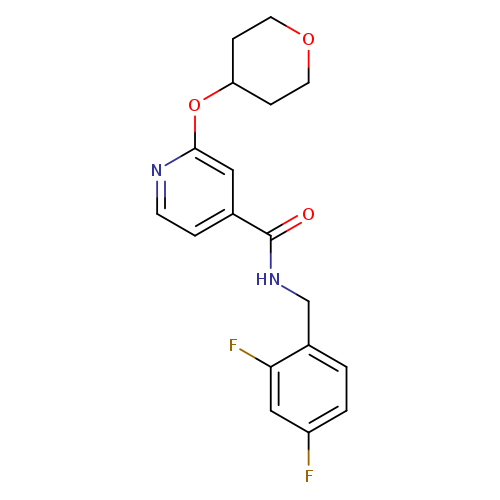 N-[(2,4-difluorophenyl)methyl]-2-(oxan-4-yloxy)pyridine-4-carboxamide
