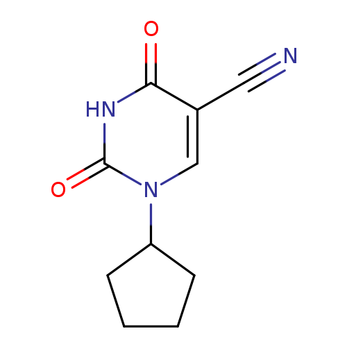 1-cyclopentyl-2,4-dioxo-1,2,3,4-tetrahydropyrimidine-5-carbonitrile
