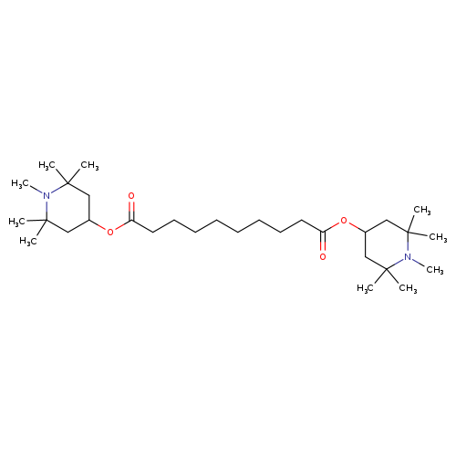 Decanedioic acid, bis(1,2,2,6,6-pentamethyl-4-piperidinyl) ester