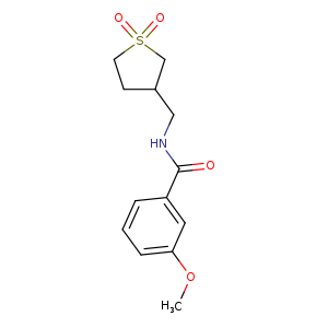 N-[(1,1-dioxo-1lambda6-thiolan-3-yl)methyl]-3-methoxybenzamide