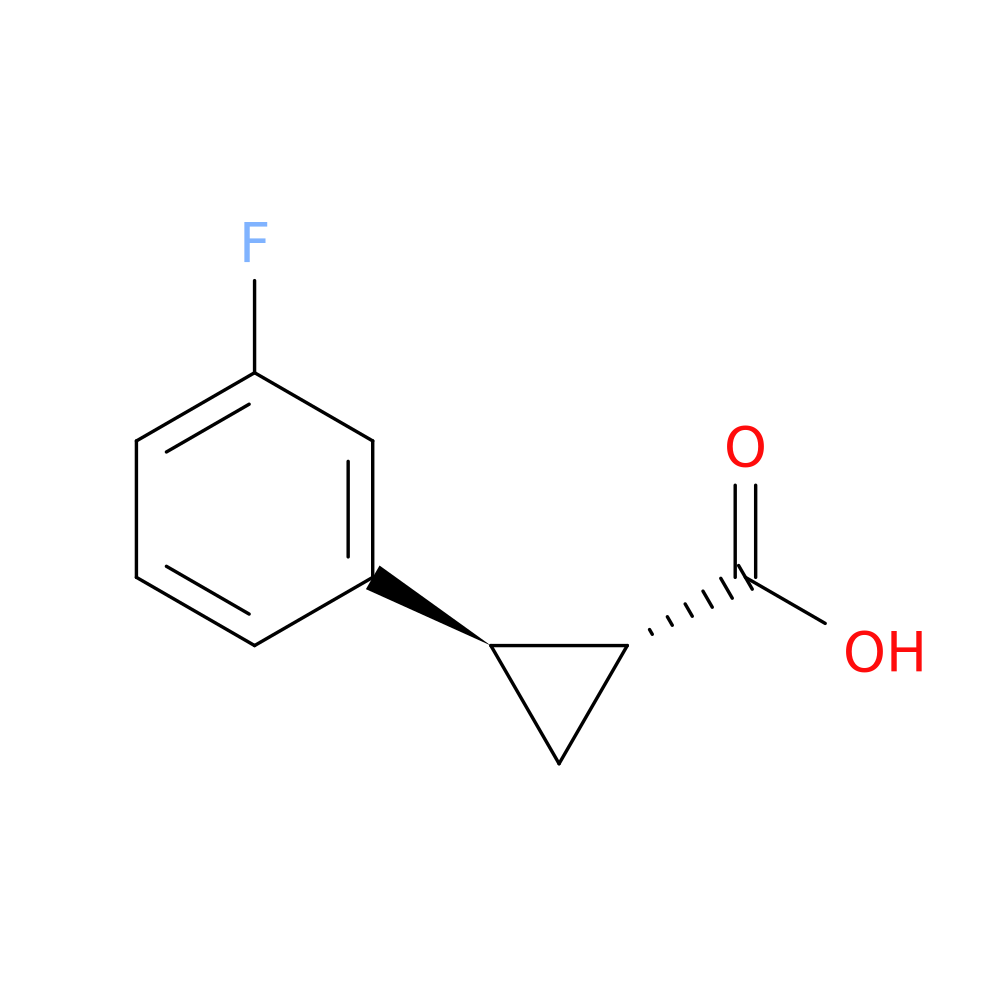 rel-(1R,2R)-2-(3-Fluorophenyl)cyclopropane-1-carboxylic acid