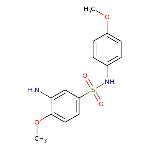3-amino-4-methoxy-N-(4-methoxyphenyl)benzene-1-sulfonamide