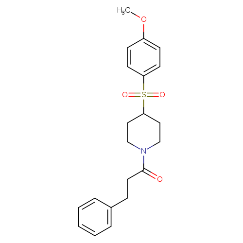 1-[4-(4-methoxybenzenesulfonyl)piperidin-1-yl]-3-phenylpropan-1-one