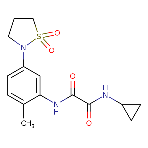 N-cyclopropyl-N'-[5-(1,1-dioxo-1lambda6,2-thiazolidin-2-yl)-2-methylphenyl]ethanediamide