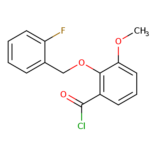2-[(2-Fluorobenzyl)oxy]-3-methoxybenzoyl chloride