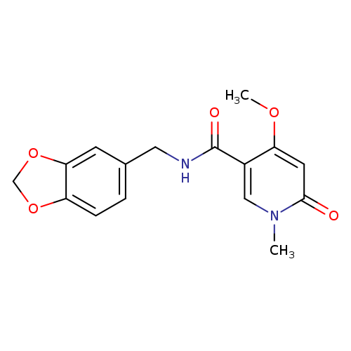 N-[(2H-1,3-benzodioxol-5-yl)methyl]-4-methoxy-1-methyl-6-oxo-1,6-dihydropyridine-3-carboxamide