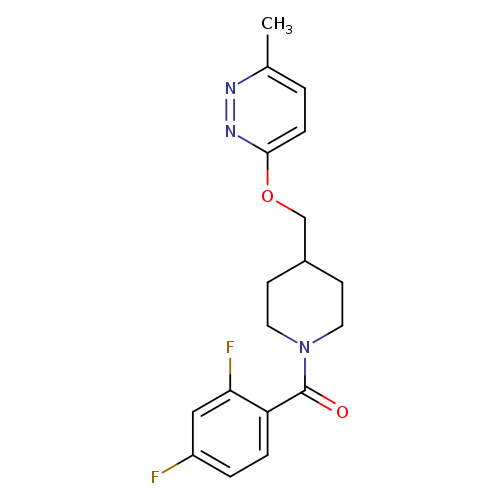 3-{[1-(2,4-difluorobenzoyl)piperidin-4-yl]methoxy}-6-methylpyridazine