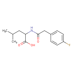 2-[2-(4-fluorophenyl)acetamido]-4-methylpentanoic acid