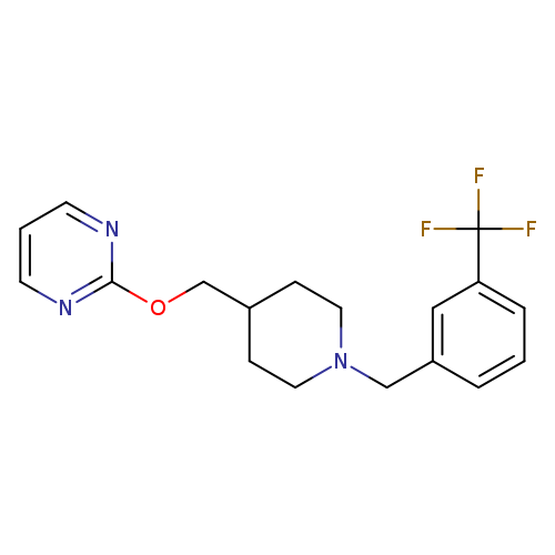 2-[(1-{[3-(trifluoromethyl)phenyl]methyl}piperidin-4-yl)methoxy]pyrimidine