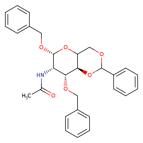 β-D-Glucopyranoside, phenylmethyl 2-(acetylamino)-2-deoxy-3-O-(phenylmethyl)-4,6-O-(phenylmethylene)-