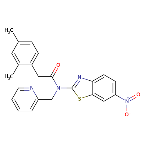 2-(2,4-dimethylphenyl)-N-(6-nitro-1,3-benzothiazol-2-yl)-N-[(pyridin-2-yl)methyl]acetamide