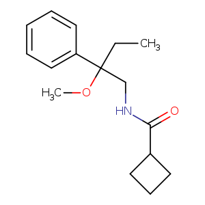 N-(2-methoxy-2-phenylbutyl)cyclobutanecarboxamide