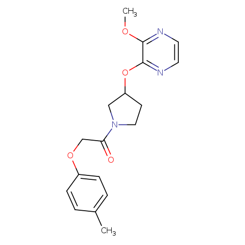 1-{3-[(3-methoxypyrazin-2-yl)oxy]pyrrolidin-1-yl}-2-(4-methylphenoxy)ethan-1-one