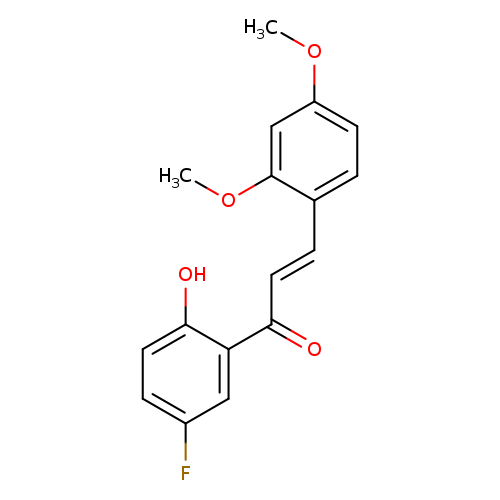 (2E)-3-(2,4-dimethoxyphenyl)-1-(5-fluoro-2-hydroxyphenyl)prop-2-en-1-one