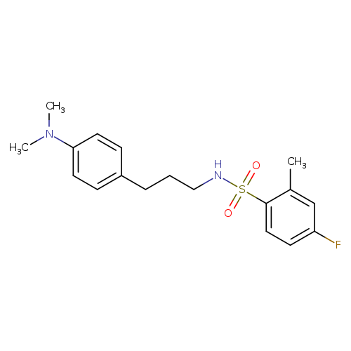 N-{3-[4-(dimethylamino)phenyl]propyl}-4-fluoro-2-methylbenzene-1-sulfonamide