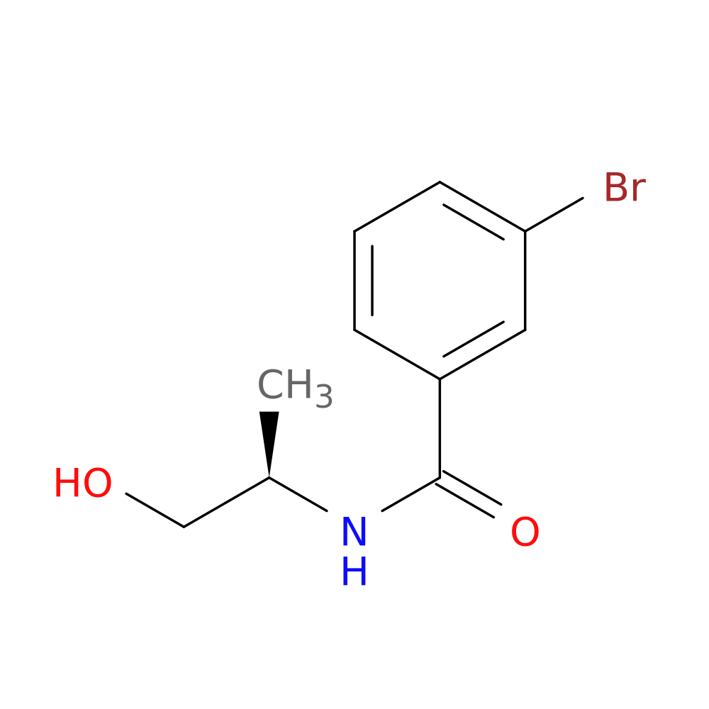 3-bromo-N-[(2R)-1-hydroxypropan-2-yl]benzamide