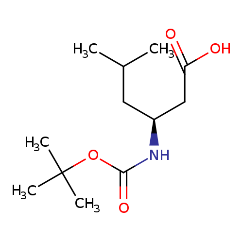 Hexanoic acid, 3-[[(1,1-dimethylethoxy)carbonyl]amino]-5-methyl-, (3S)-