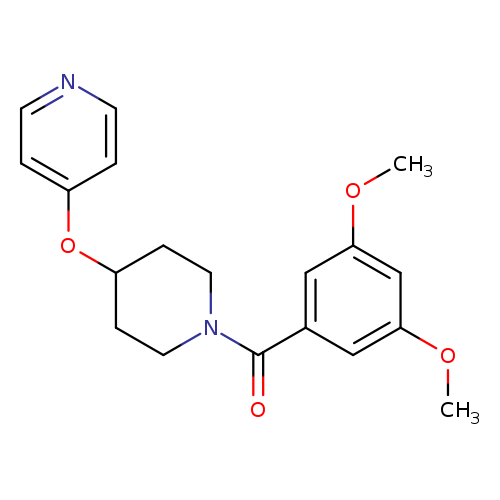 4-{[1-(3,5-dimethoxybenzoyl)piperidin-4-yl]oxy}pyridine