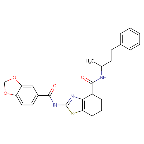 2-(2H-1,3-benzodioxole-5-amido)-N-(4-phenylbutan-2-yl)-4,5,6,7-tetrahydro-1,3-benzothiazole-4-carboxamide